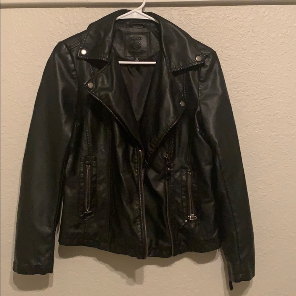 Faux leather jacket